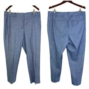 Talbots Hampshire Ankle Pants career business office plus size blue women’s 14P